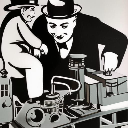 Chaplin's Psychedelic Vacuum Cleaner: A Retrofuturist Vision