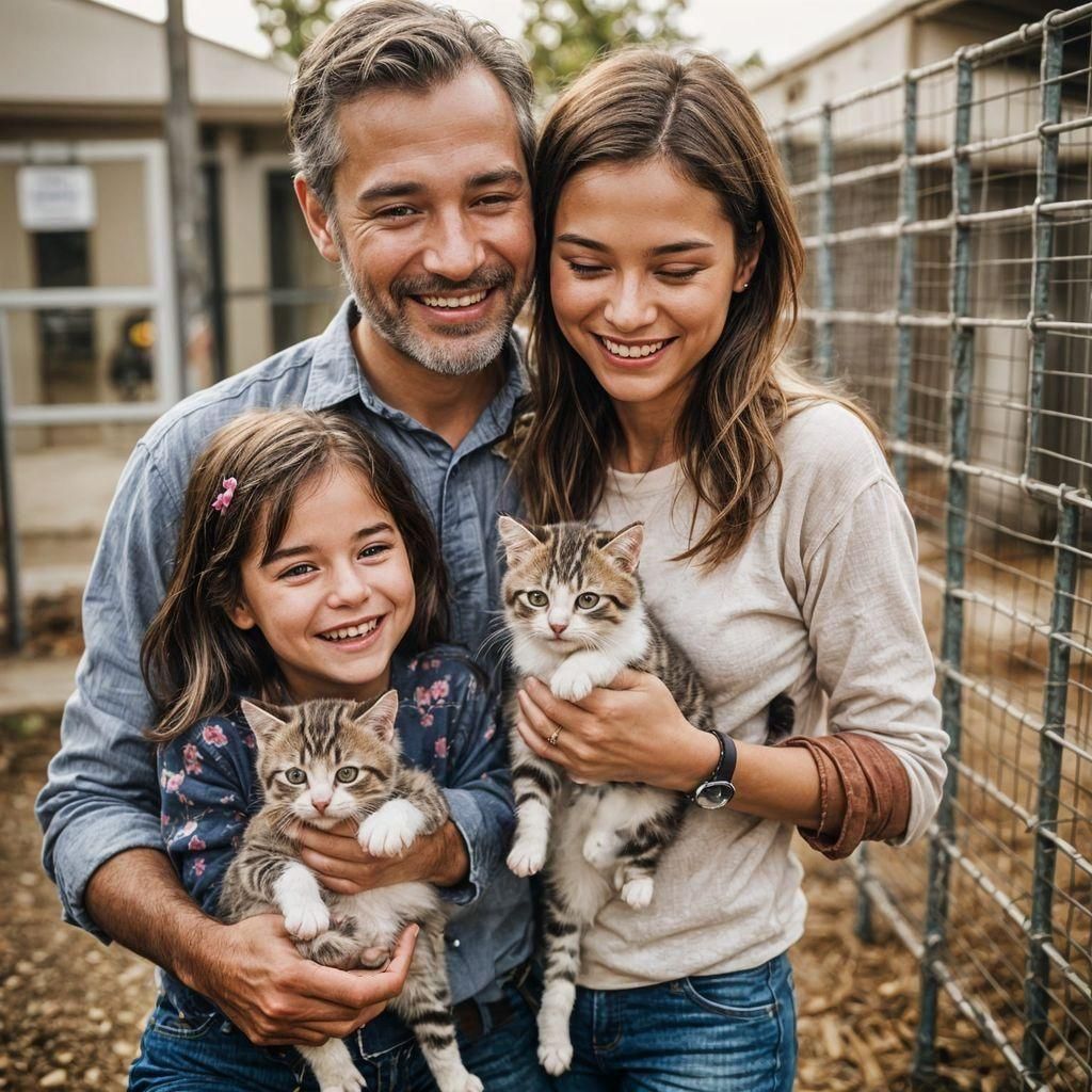 Family Adopts Kittens in Heartwarming Photography