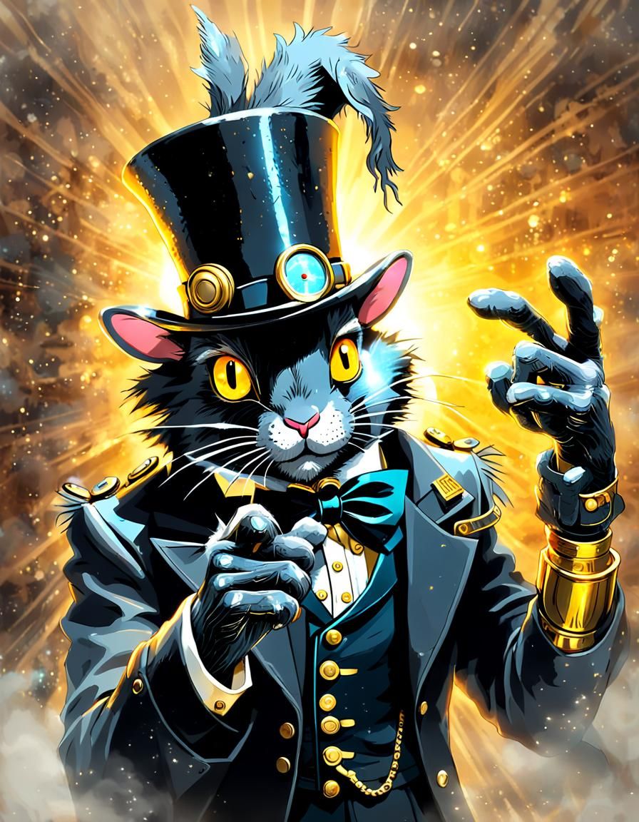 Steampunk Rabbit in Tinfoil Suit, Splash Art
