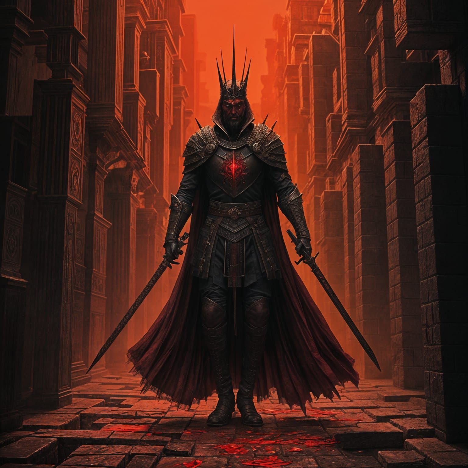 The Blood King: Epic Fantasy Cover Art