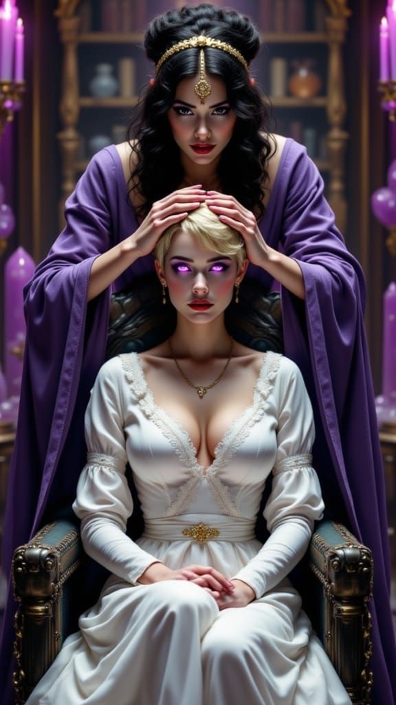 Dark Enchantment: Sorceress Queen Conquers Paladin's Heart