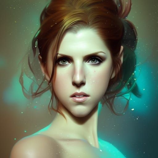 Anna Kendrick as Mermaid: Hyperdetailed Concept Art