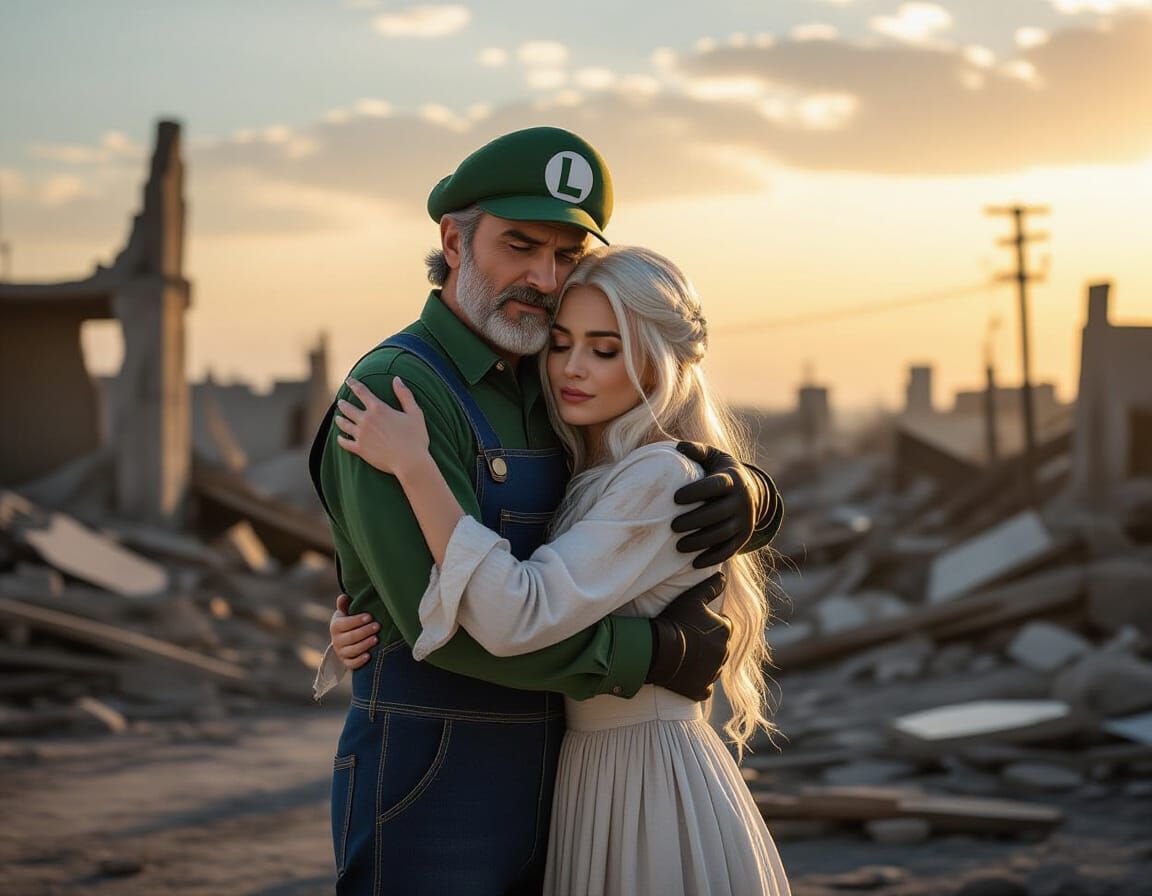 Luigi and Last Survivor Search for Star Rod Amidst Ruined Ea...