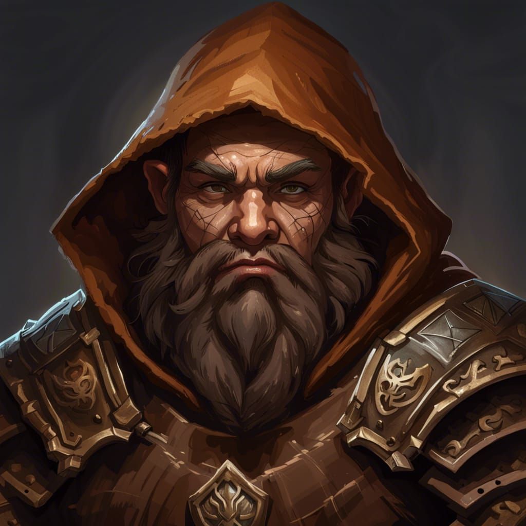 Fantasy Dwarf Cleric Portrait in 8K Resolution