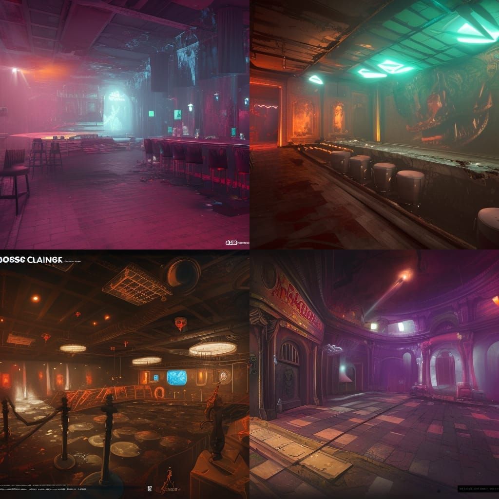 Radkos Nightclub: Zombie Crew, Minotaur Bouncer, Empty Stage