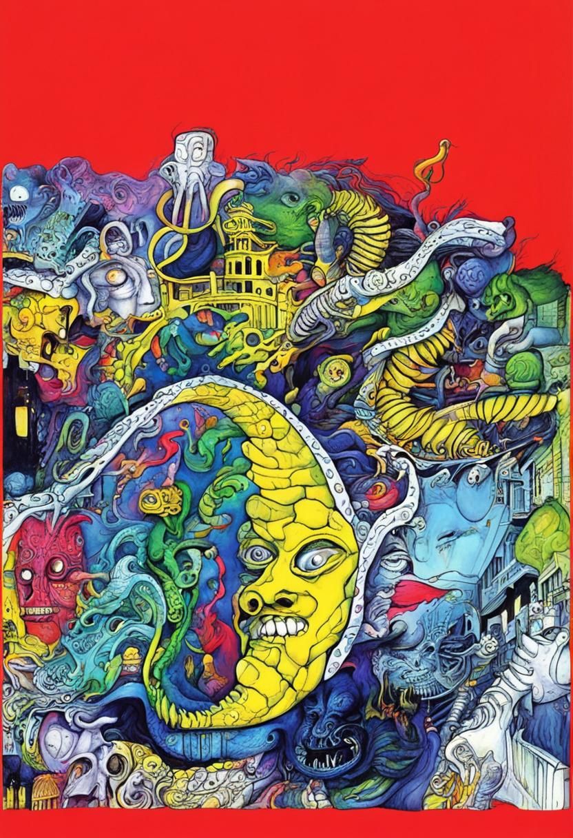 Surreal Biomechanical Nightmare, Giger and Burton Style