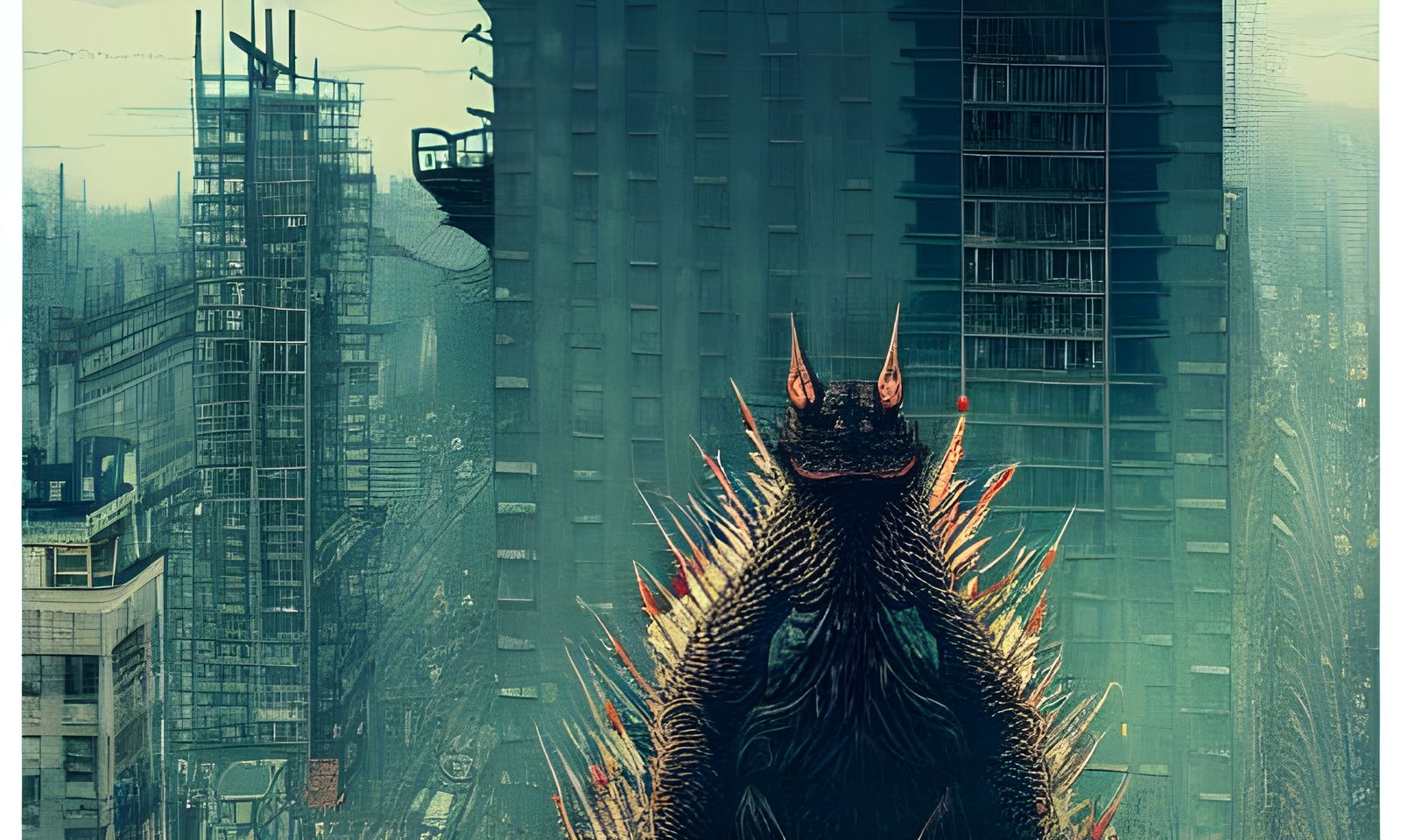 Godzilla's City: Corporate Art Graphic Design