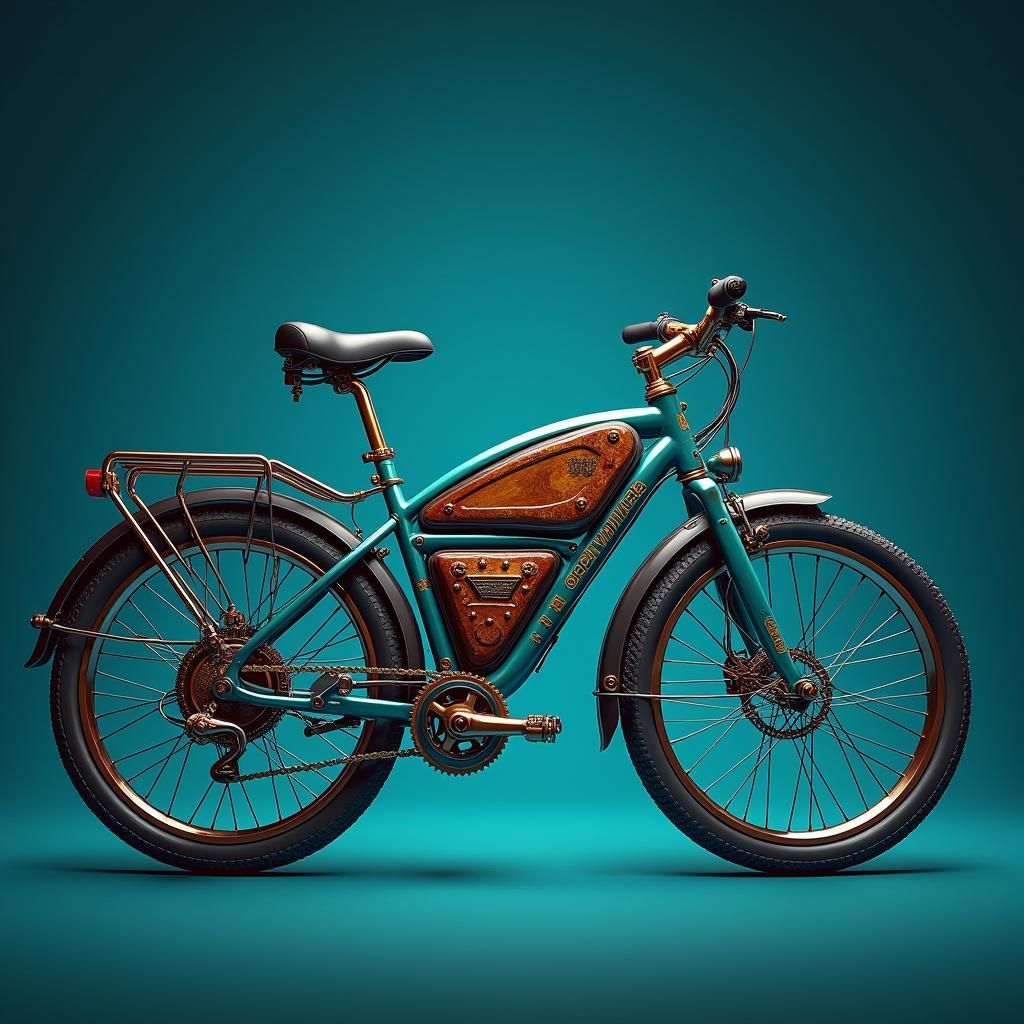 Blue print of a Schwinn Roanoke 29'' Adult step over electri...