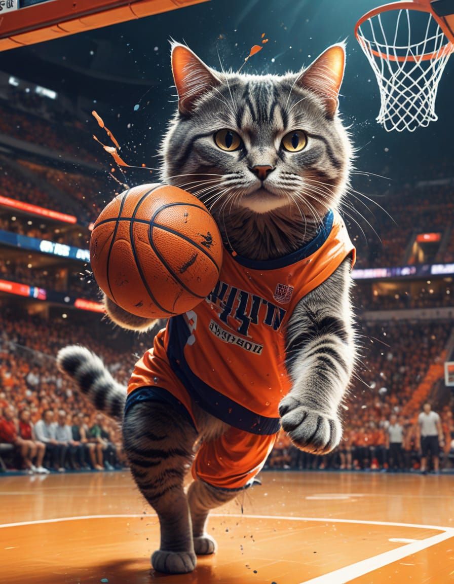 basketball cat