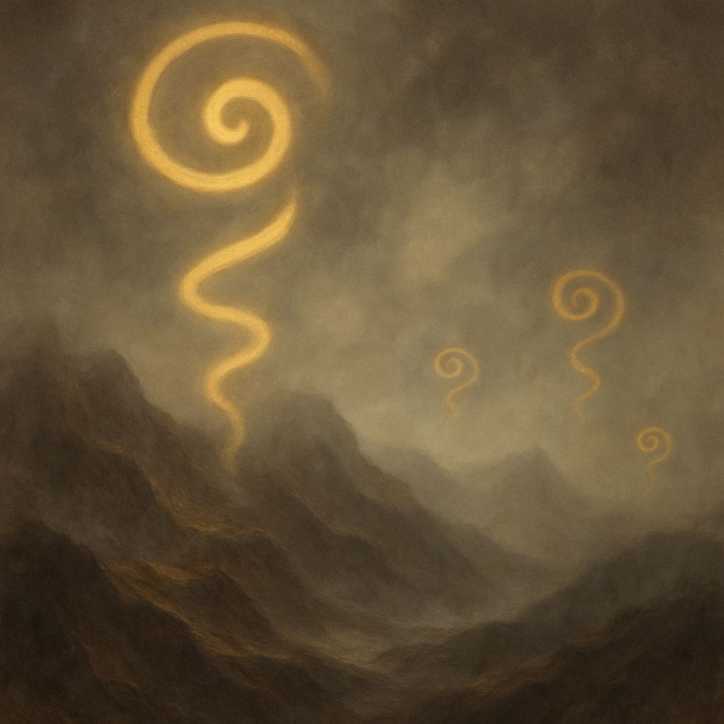 Helixes Swirl Through Murky Mists of Time Into an Orographer...