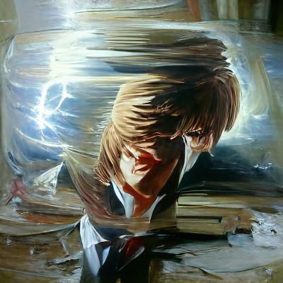 Light Yagami as Oil Painting by Gurney