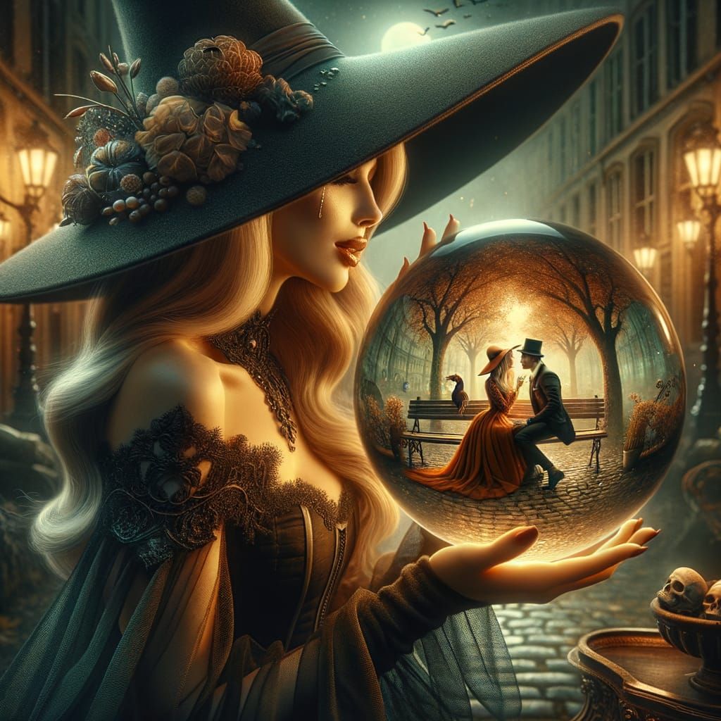 Enchanted Witch's Lair with Jealousy and Whispers of Romance