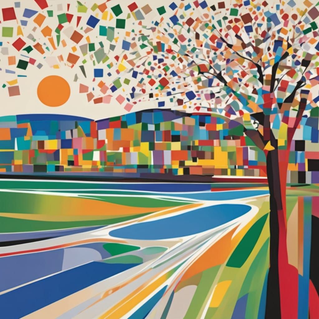 Happy new year greeting with you my dear friend and your family gathered around the National Mall in the style of the wo...