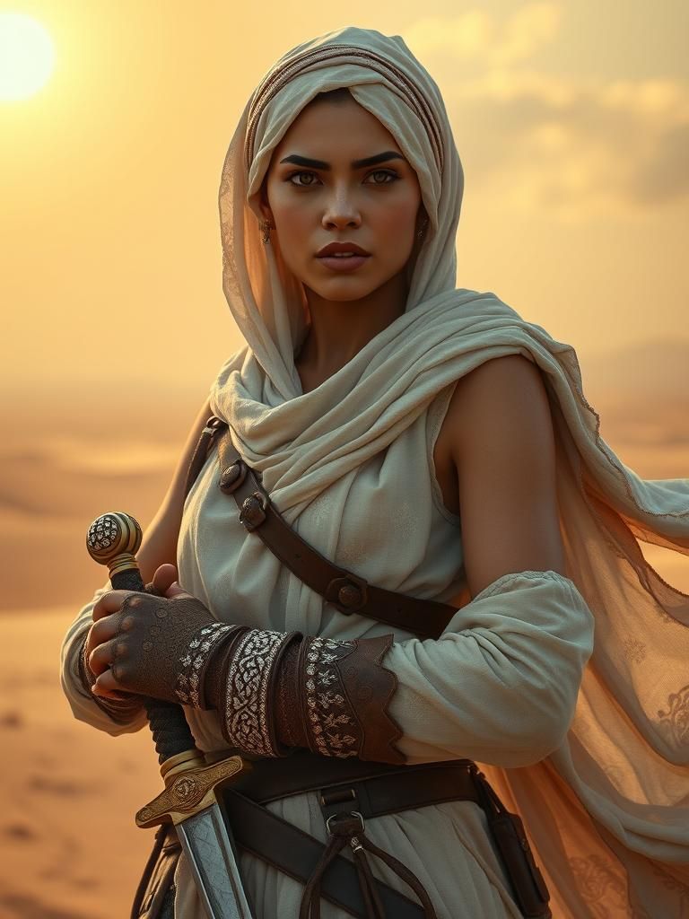 Courageous Arabian Scout in Desert Storm