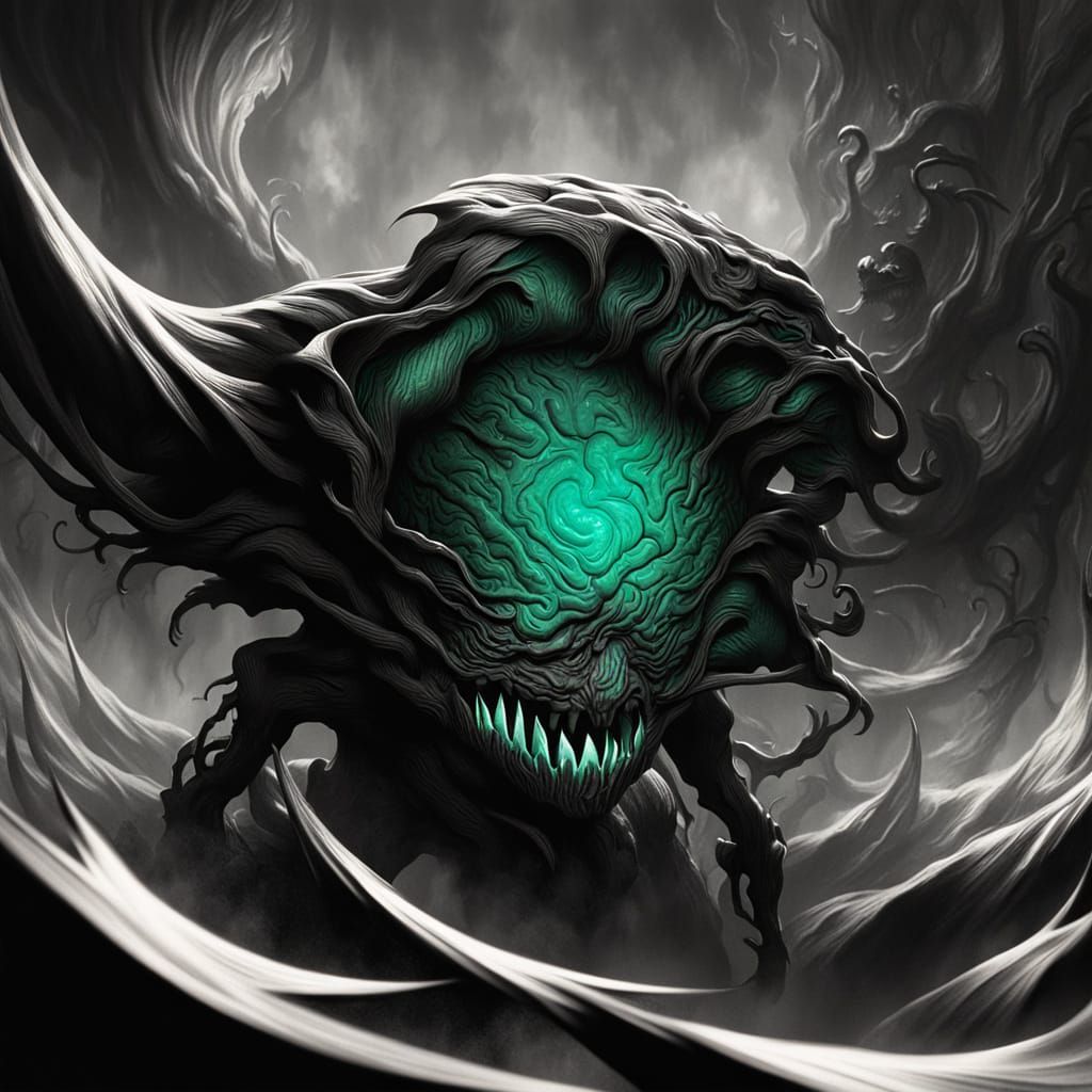 Biomechanical Eye in Ominous Vortex