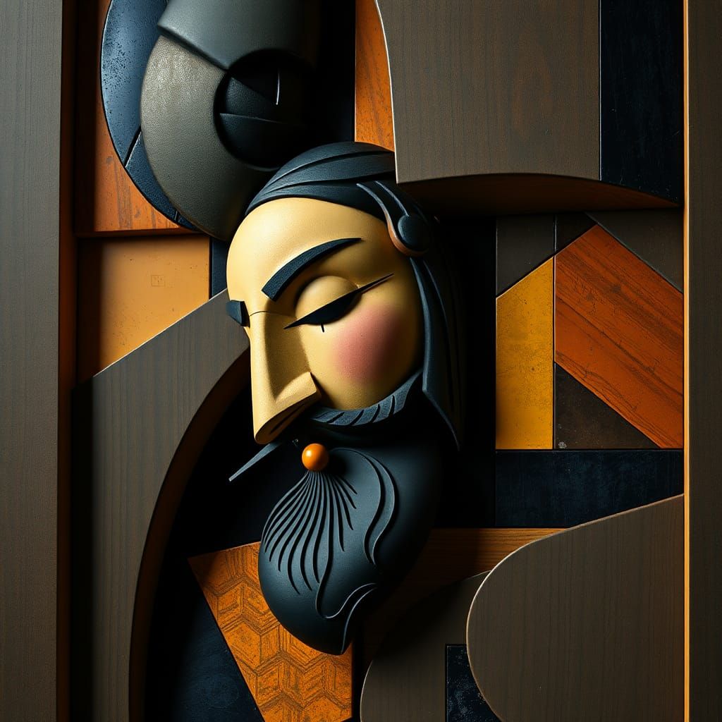 Hyperrealistic Abstract Cubism Image in High Definition