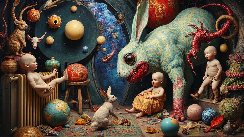 Surreal Steampunk Fantasy in Imperial Colors