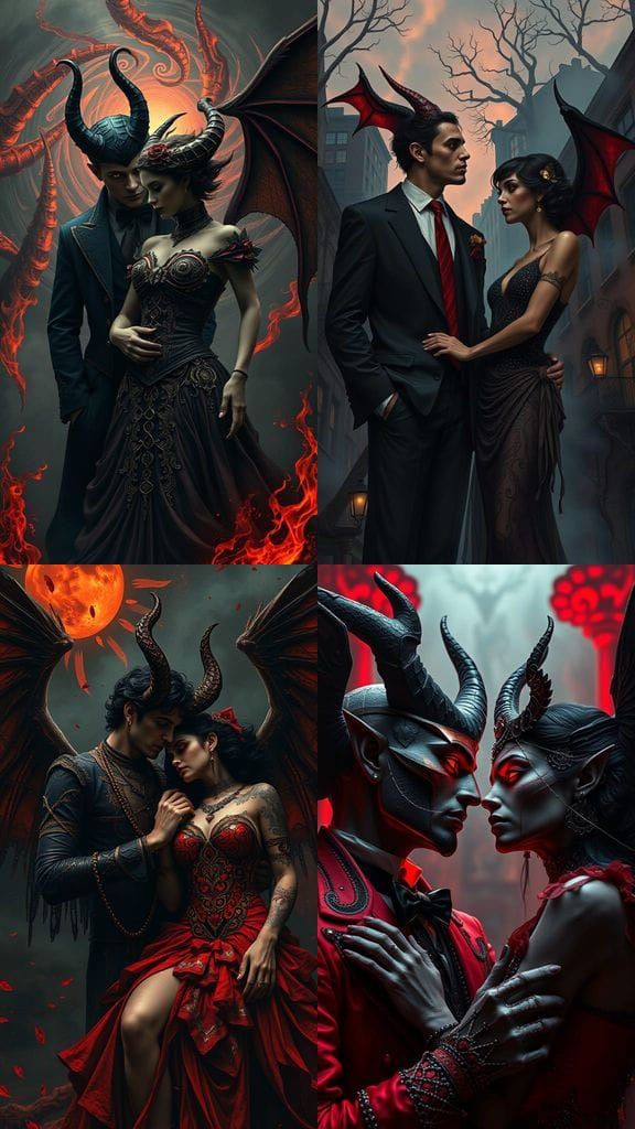 Surreal Voodoo Art Depicts Lucifer Falling for a Psycho in a...