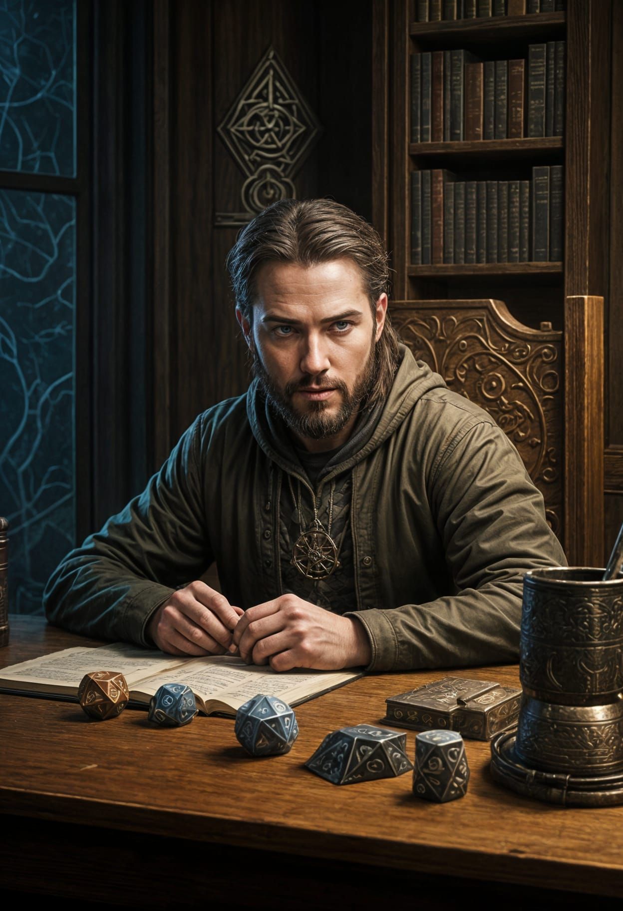 Portrait of a Dungeon Master in His Element