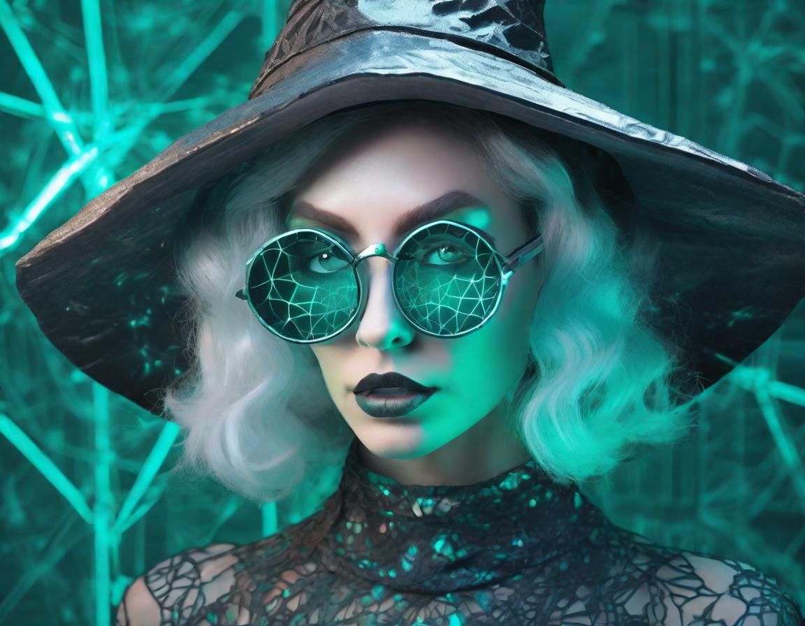 Chemiluminescent Witch Through Prismatic Lenses