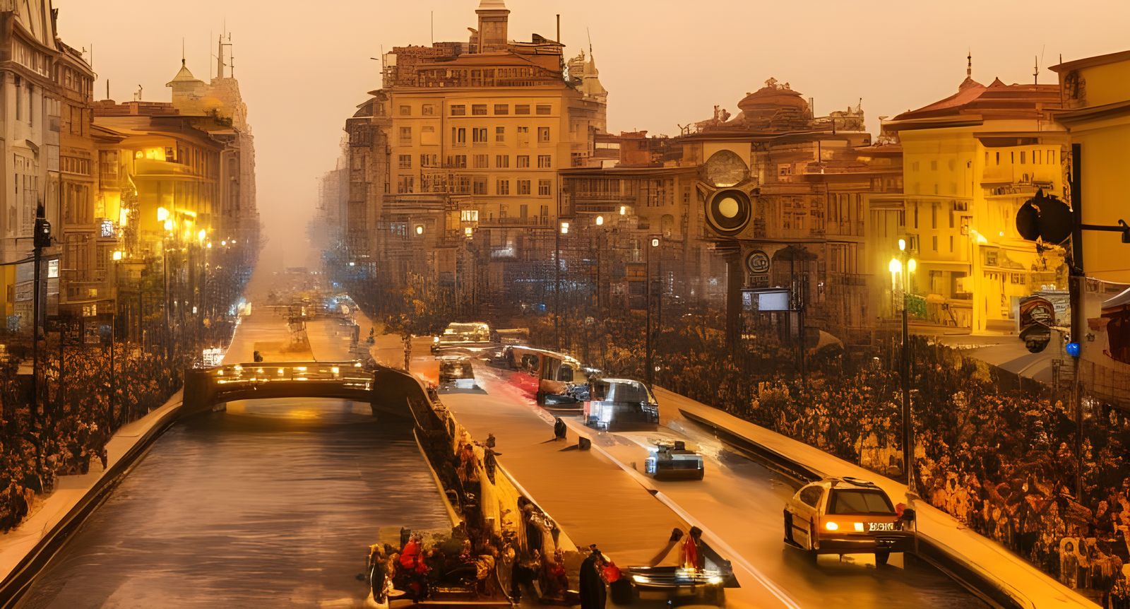 Surreal Abstract Art with Magical Particles