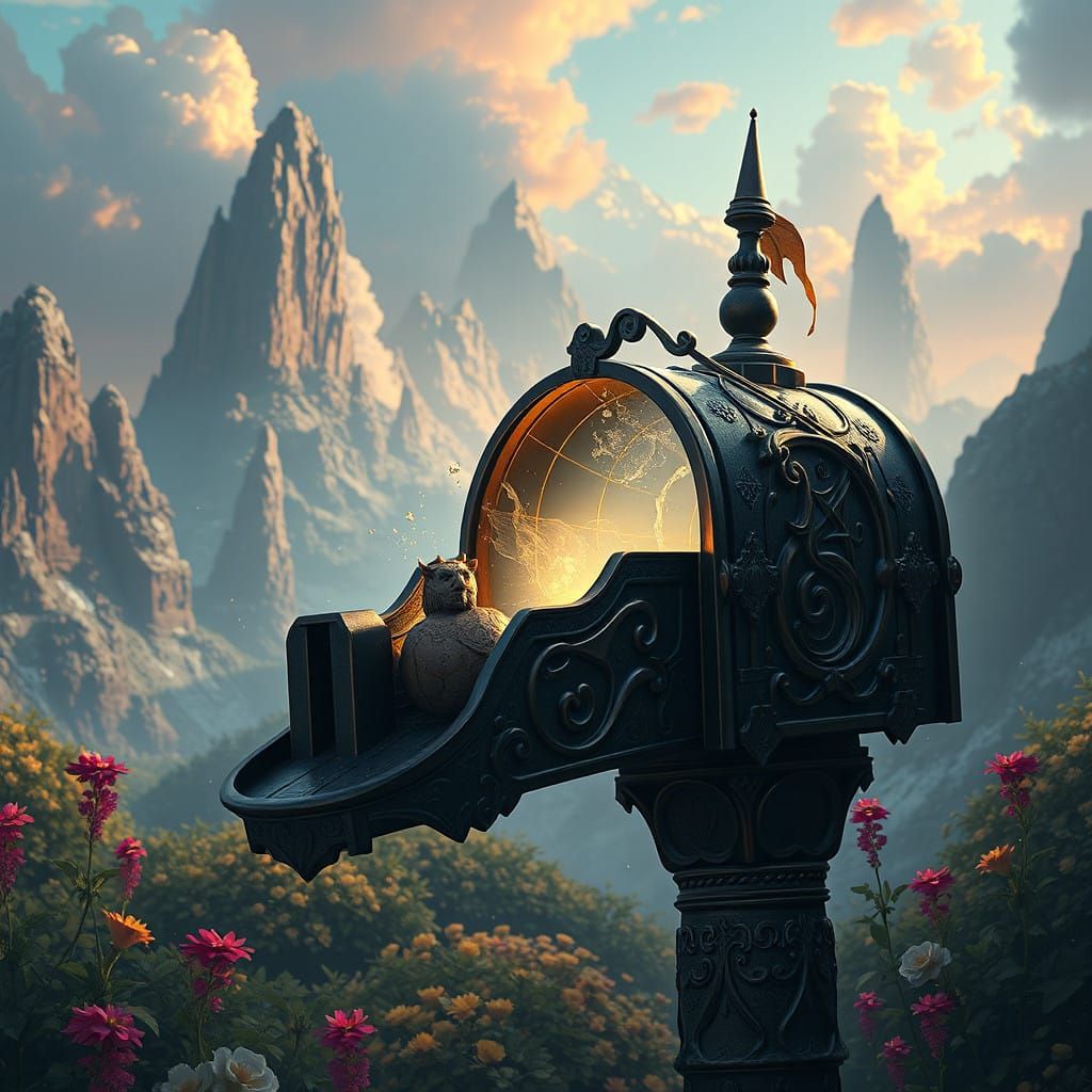 Fantastical Mailbox Portal Unfolds to a Dream World