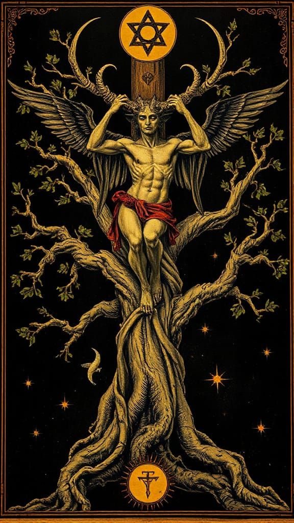 Baphomet Crucified on Alchemical Tree of Life