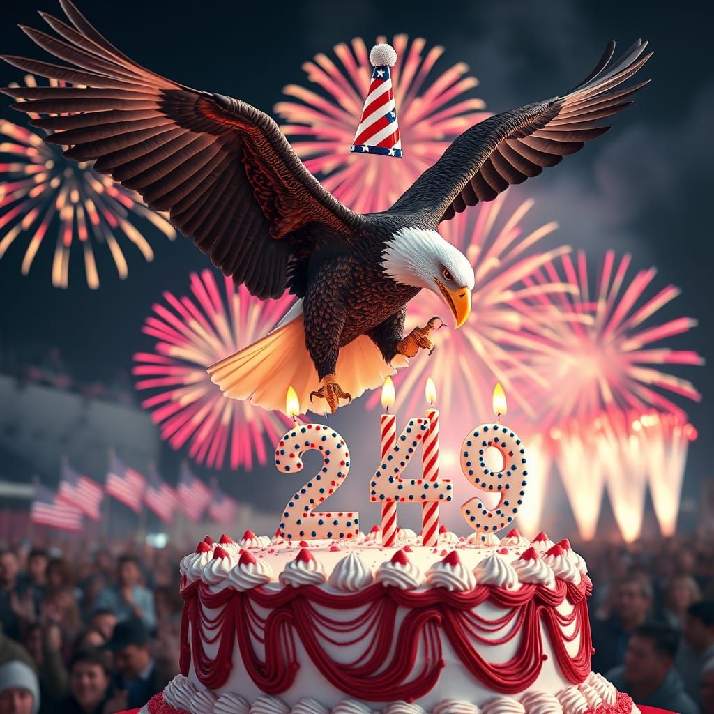 American Bald Eagle Celebrates Birthday in 4K