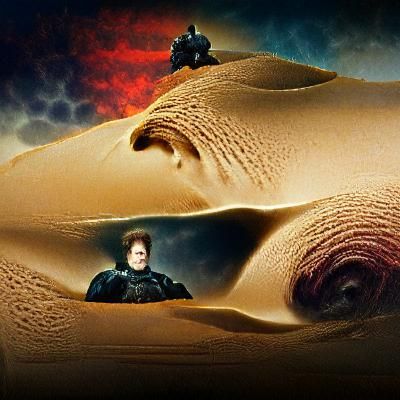 Epic Dune-Inspired Sci-Fi Landscape
