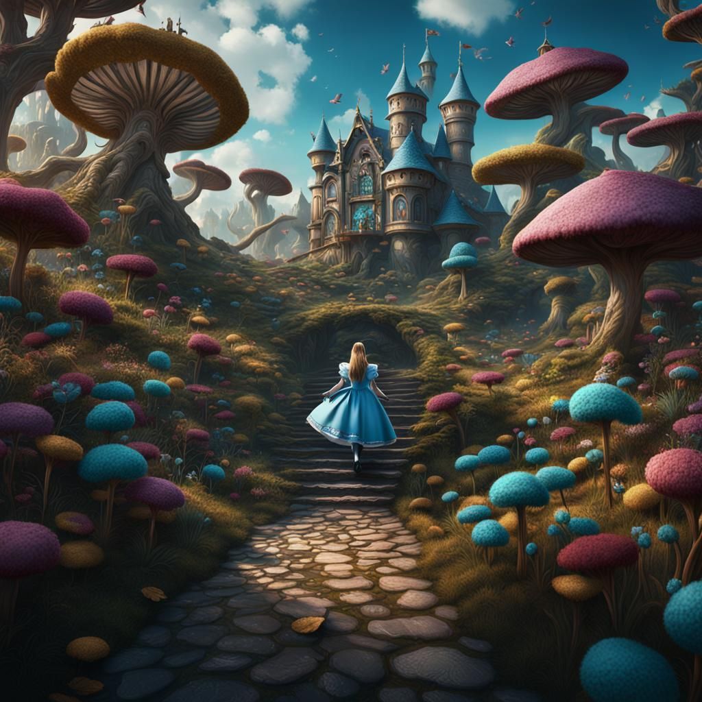 Alice in Wonderland Fantasy Concept Art