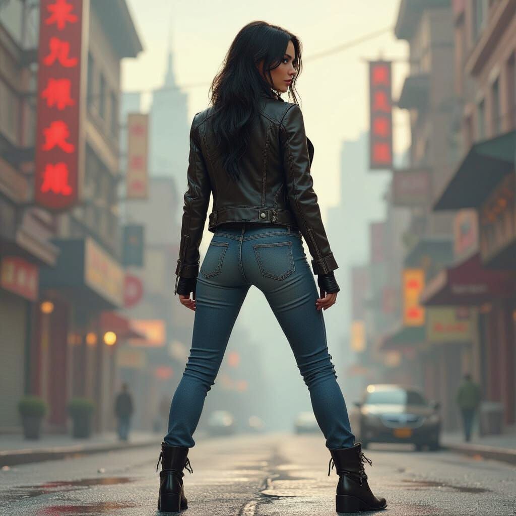 Megan Fox Inspired Art in Fantasy Concept Style