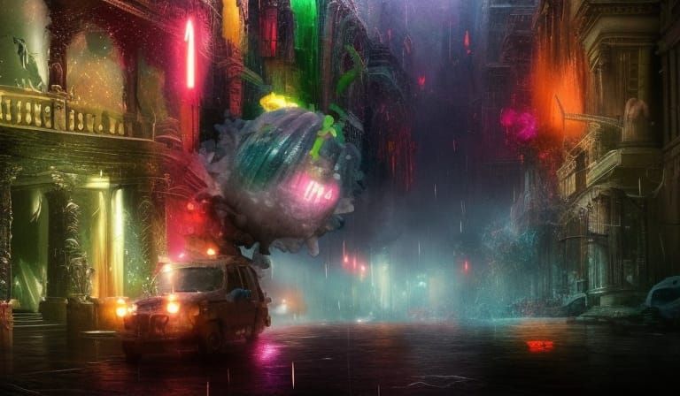 Chaotic Apocalyptic Composition of Candy and Hardware