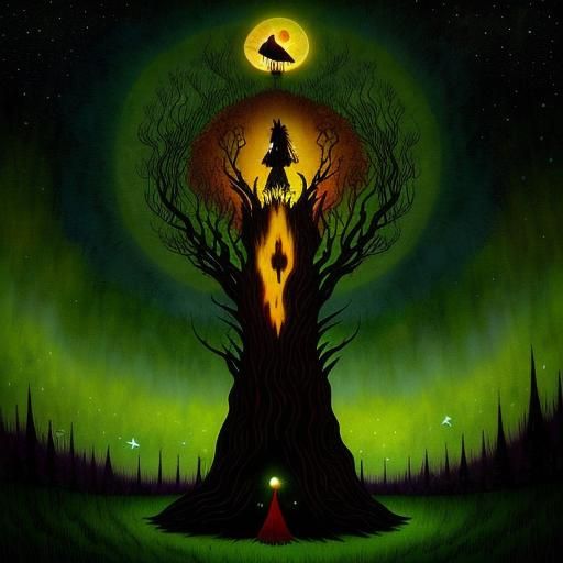 Surreal Gothic Dreamscape Inspired by Burton and Kehoe