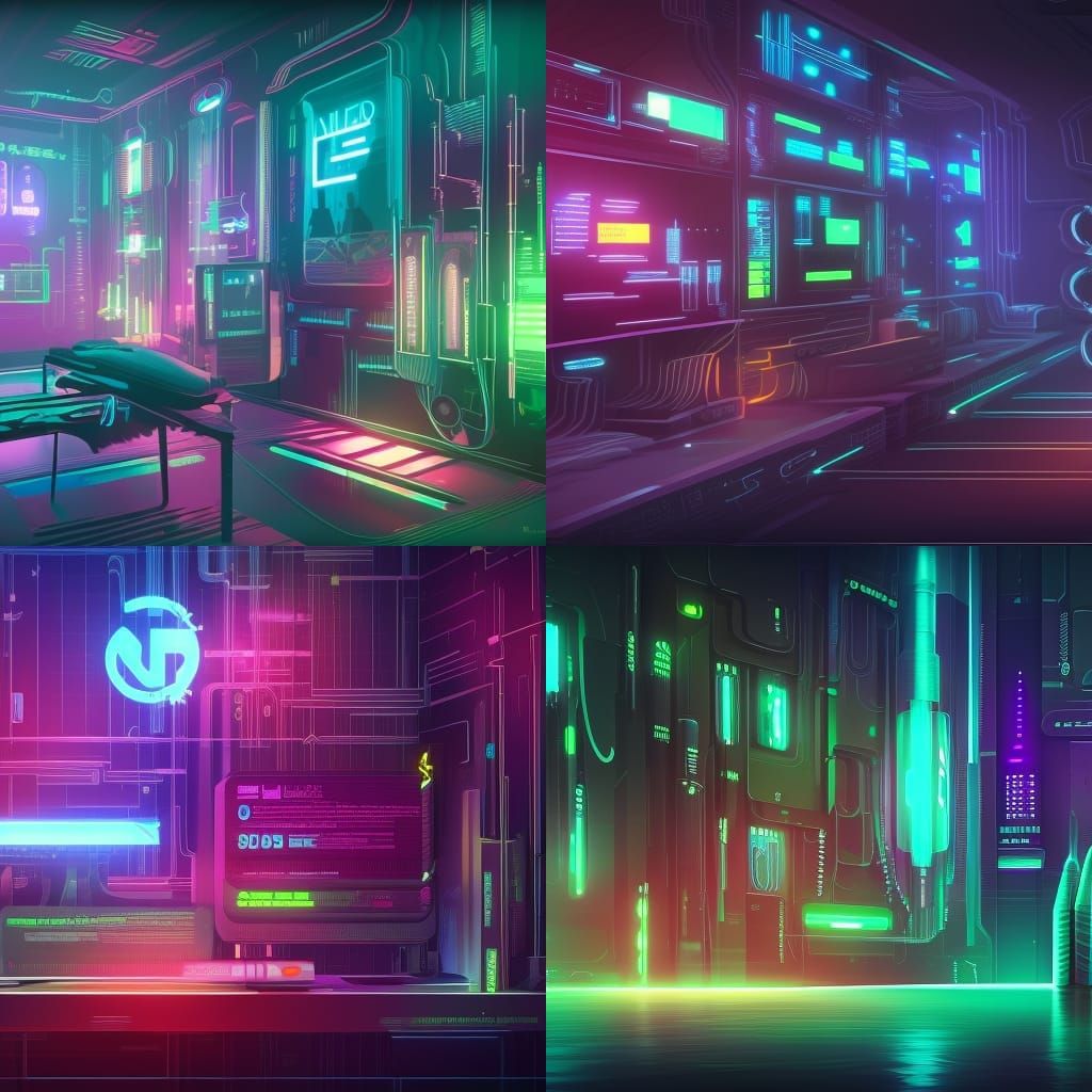 Cyberpunk Medicine Pills in Vector Style