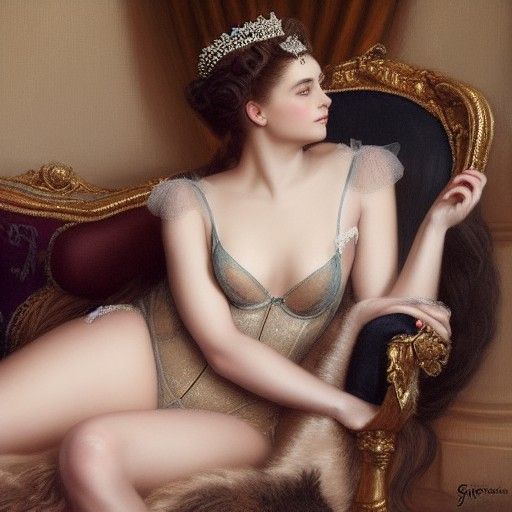 Empress of Austria in Lingerie, Sinister Style