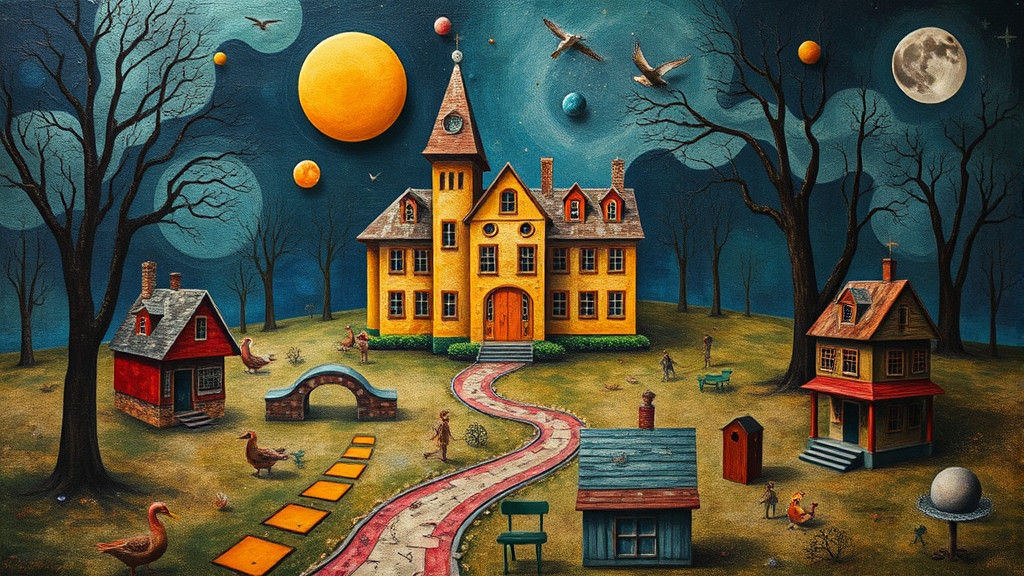 Surreal School Playground Masterpiece