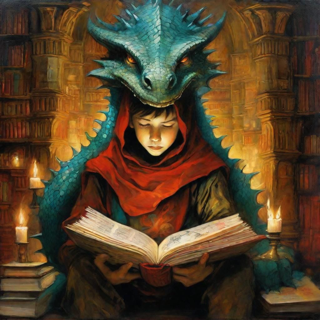 Boy's Storybook Comes to Life in Epic Painting