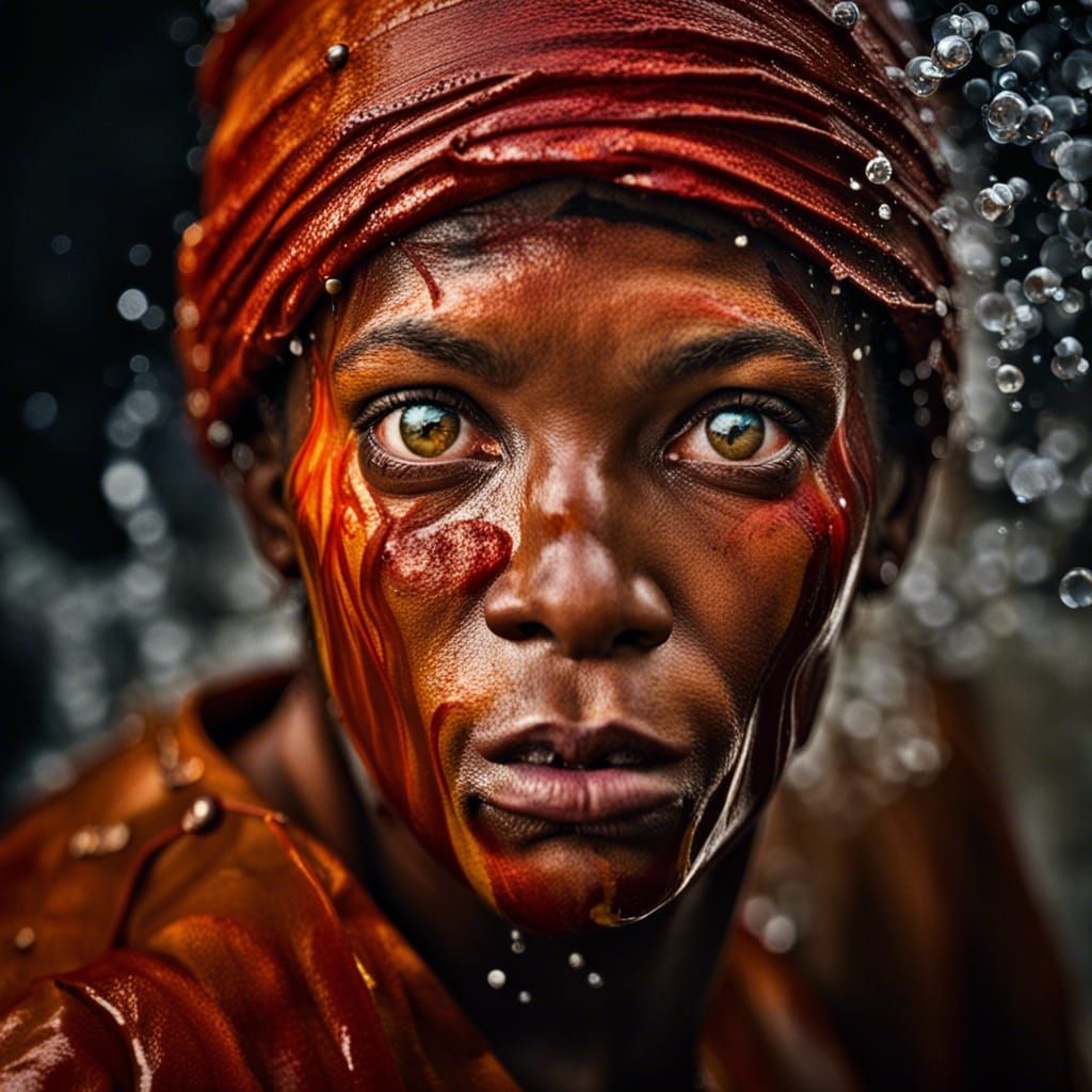 Elemental Fury: A Professional Color Portrait