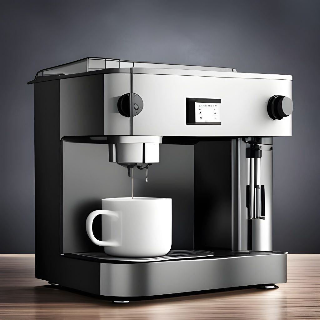 Coffee Brewing Machine Illustration