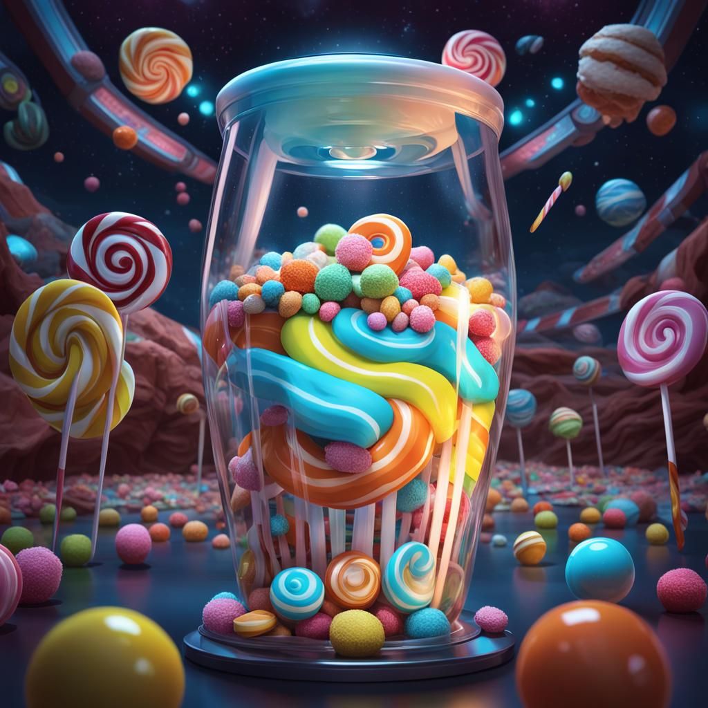 I Have No Mouth: Candy Art Sci-Fi Scene