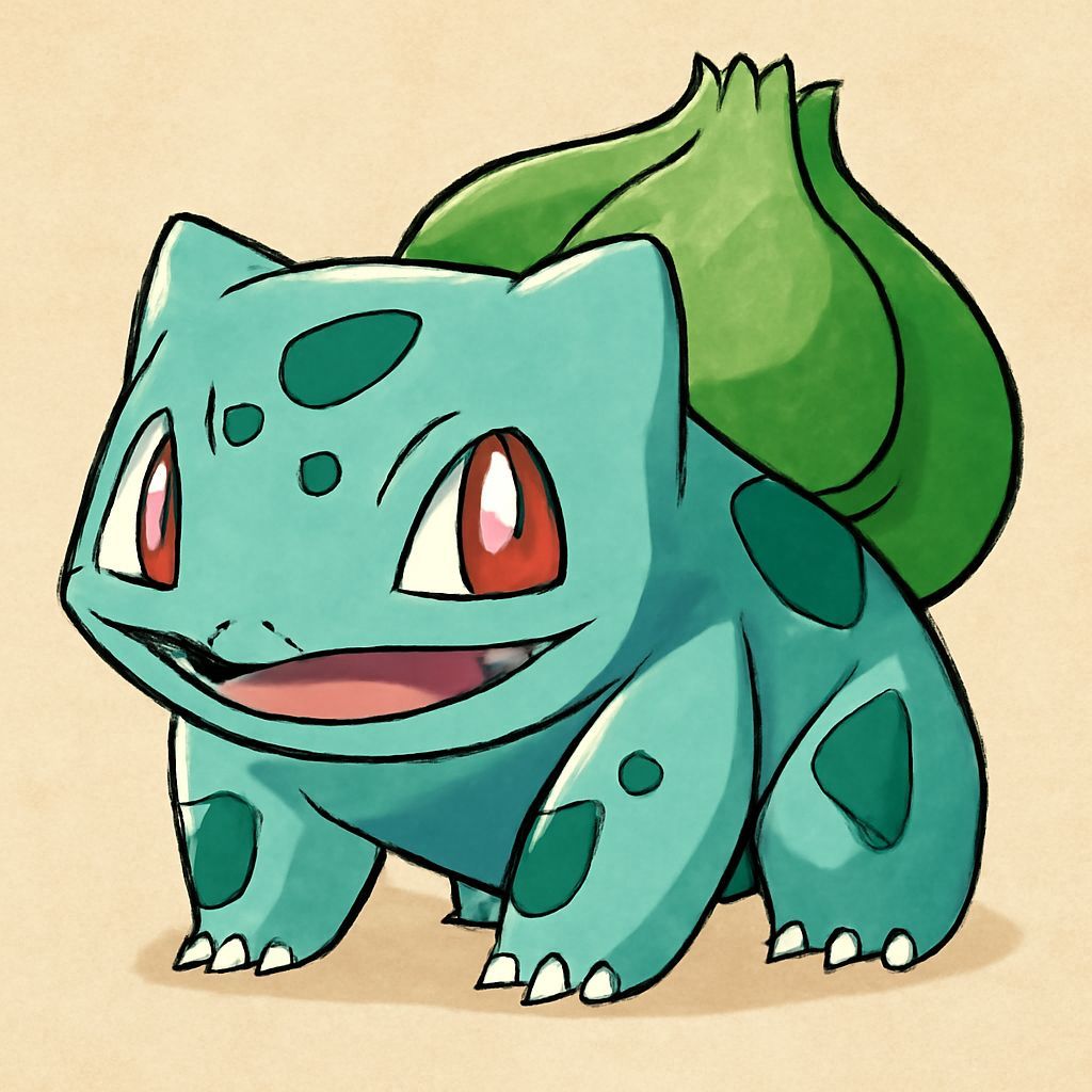 Stylized Bulbasaur Generated by AI