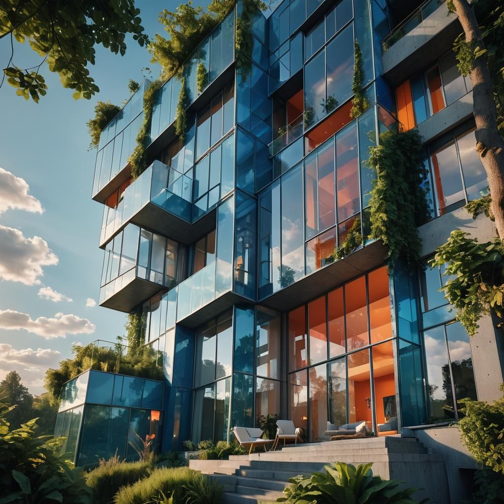 Luxury Prague Villa with Glass Facade in Unreal Engine