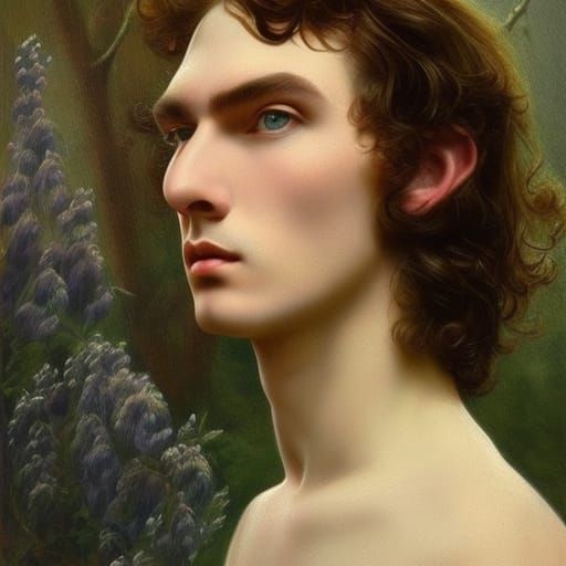 Young Steve Winwood: Ethereal Victorian Portrait