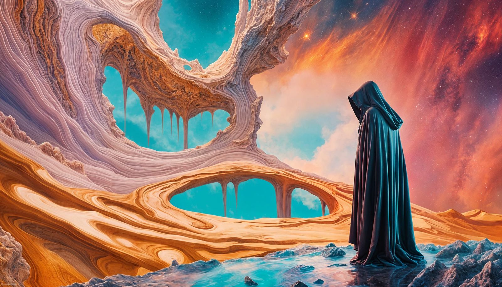 Surrealistic Battlestar Galactica Image