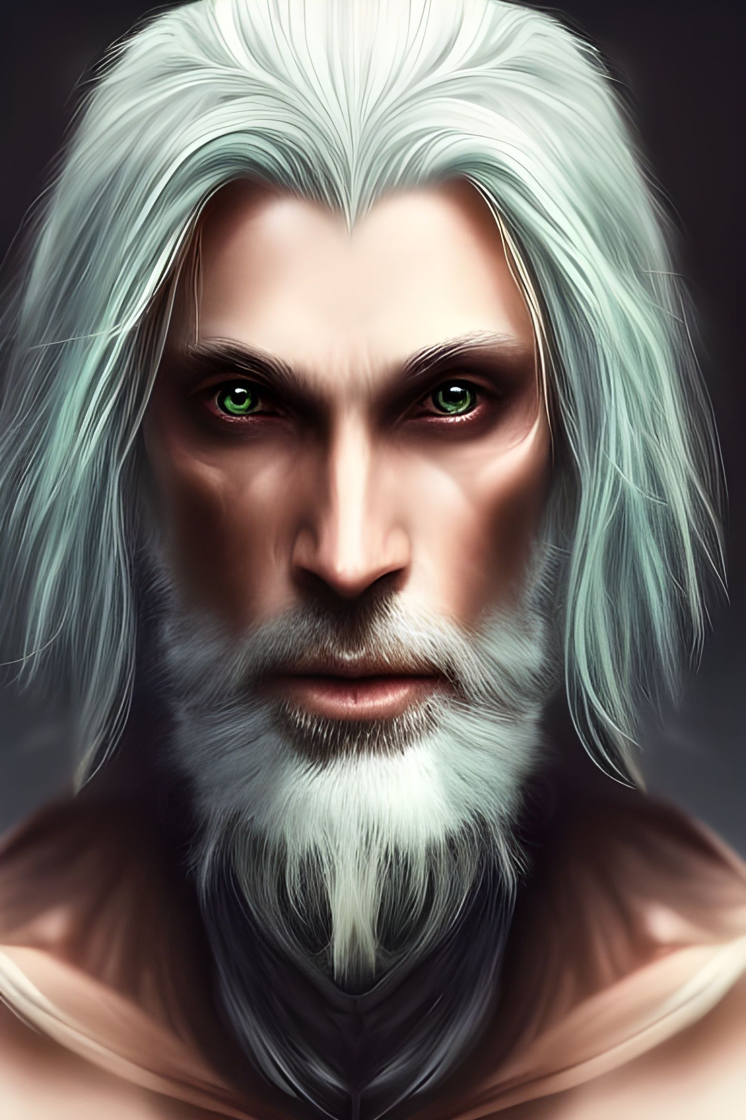 Handsome Rabbit Sorcerer Portrait in Detailed Fantasy Art