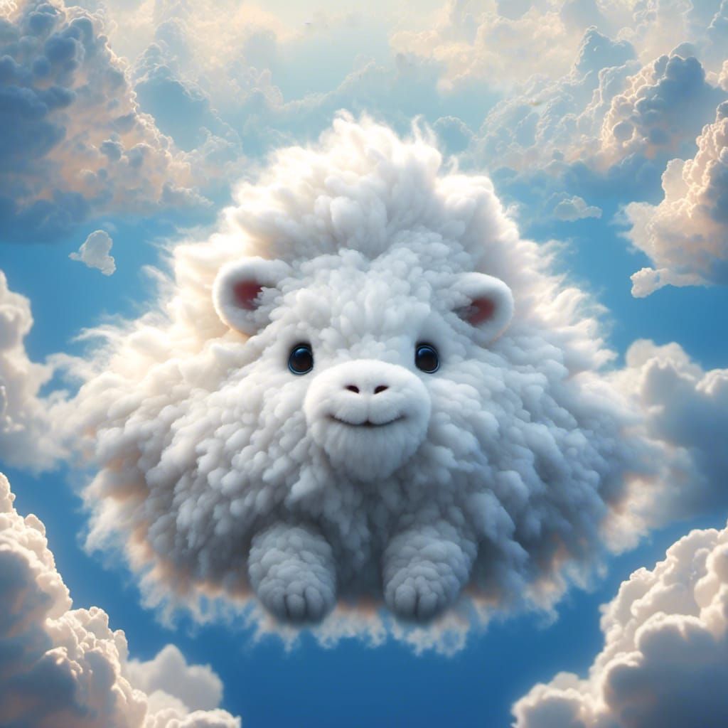 Cute Fluffy Cloud Animal
