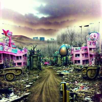 E.g. Post-apocalyptic wonderland