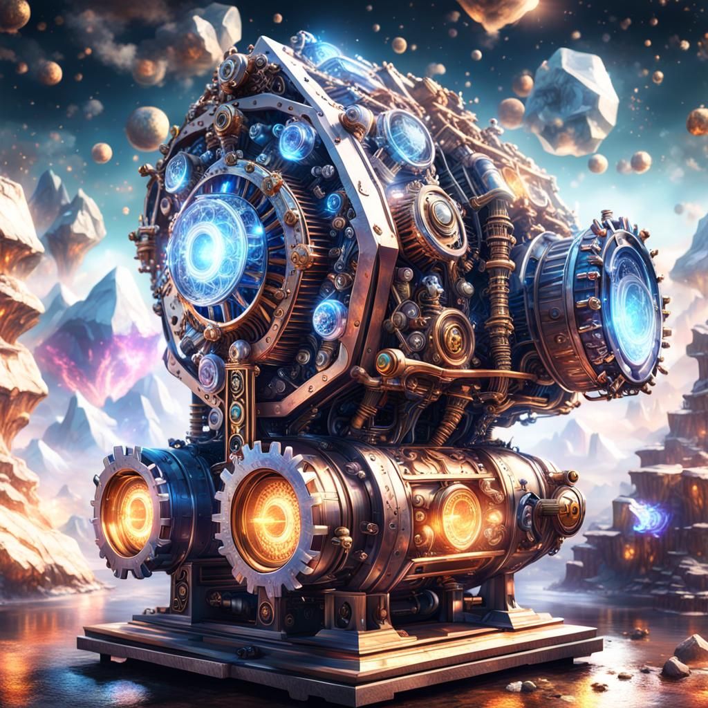 Arcane Engine of Metal Crystals and Energy