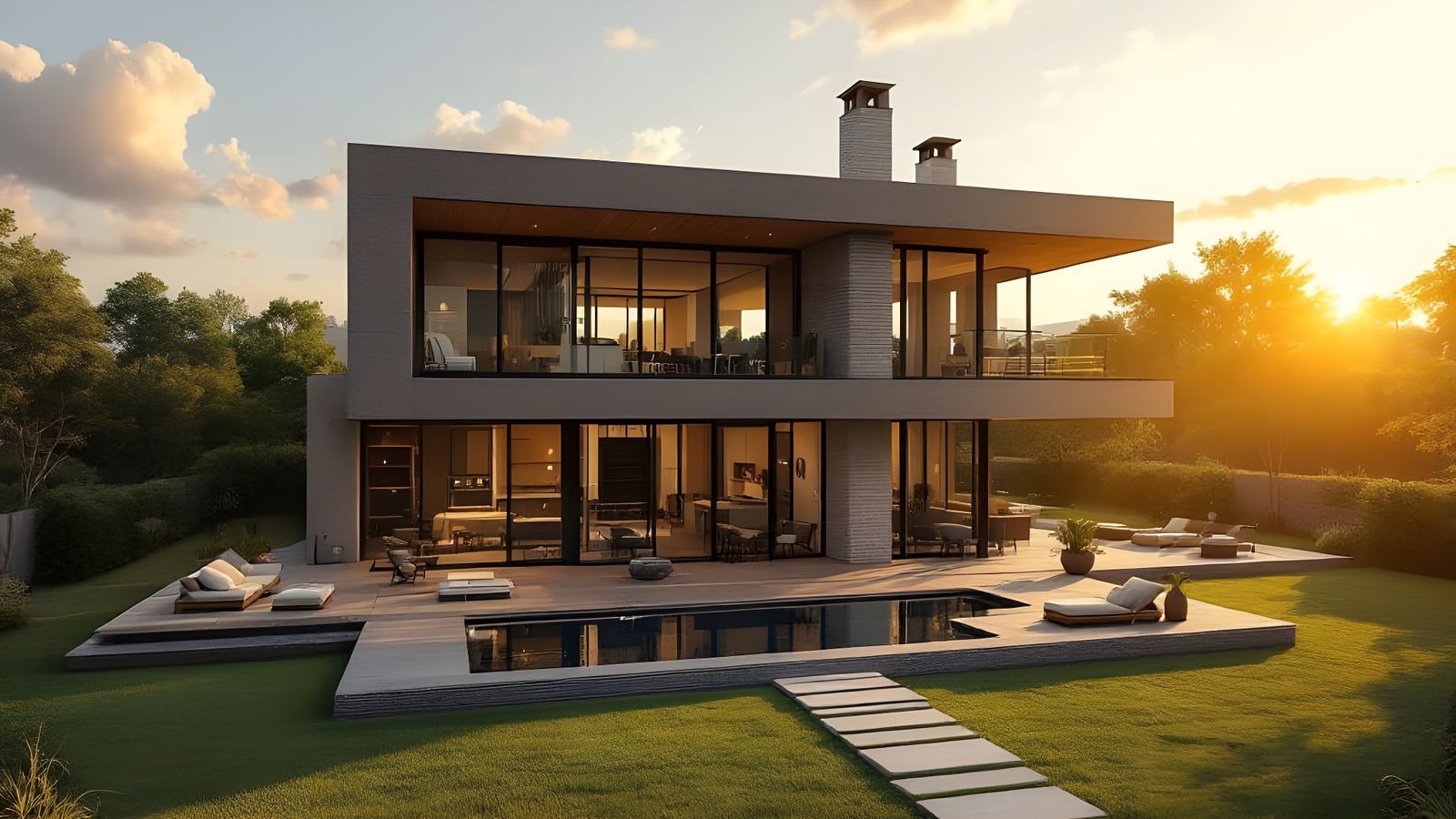 Timelapse 3D House Construction in Transformer Style