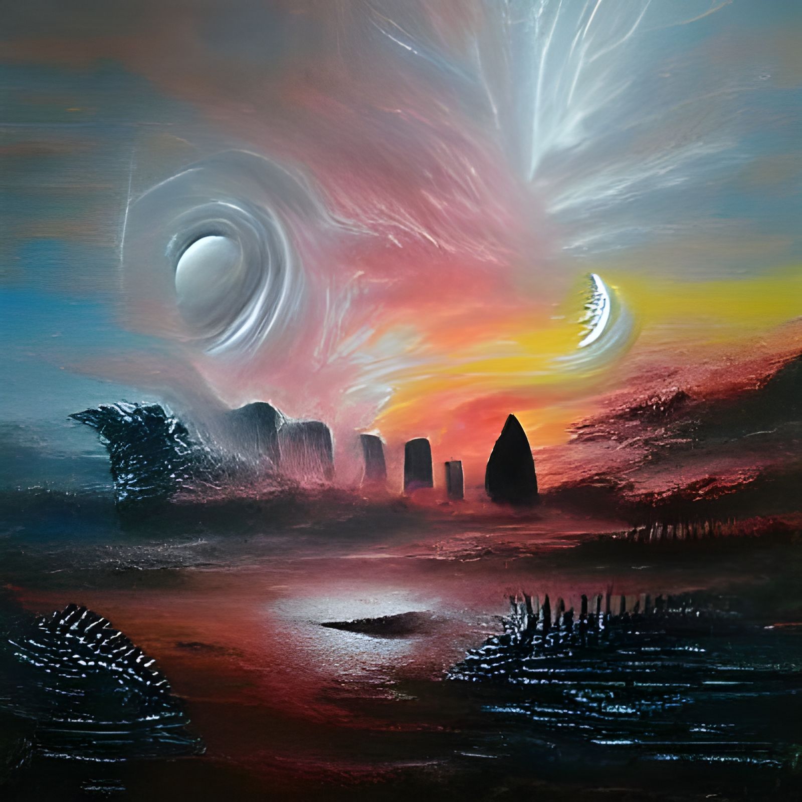 Acrylic Art: The Dawn of Time